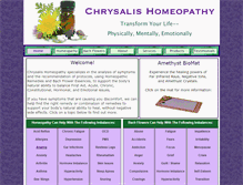 Tablet Screenshot of chrysalishomeopathy.com